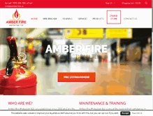 Tablet Screenshot of amberfire.ie